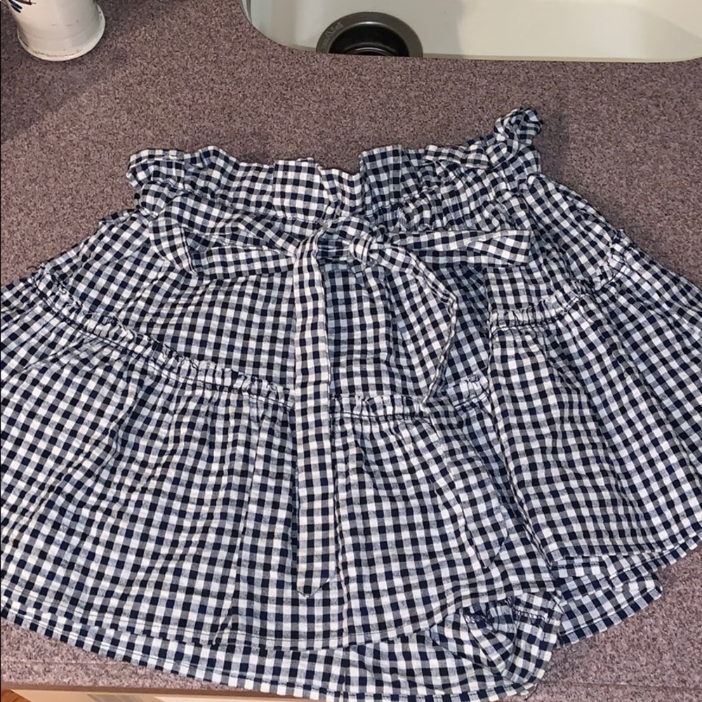 PLANET BLUE GINGHAM SKORT